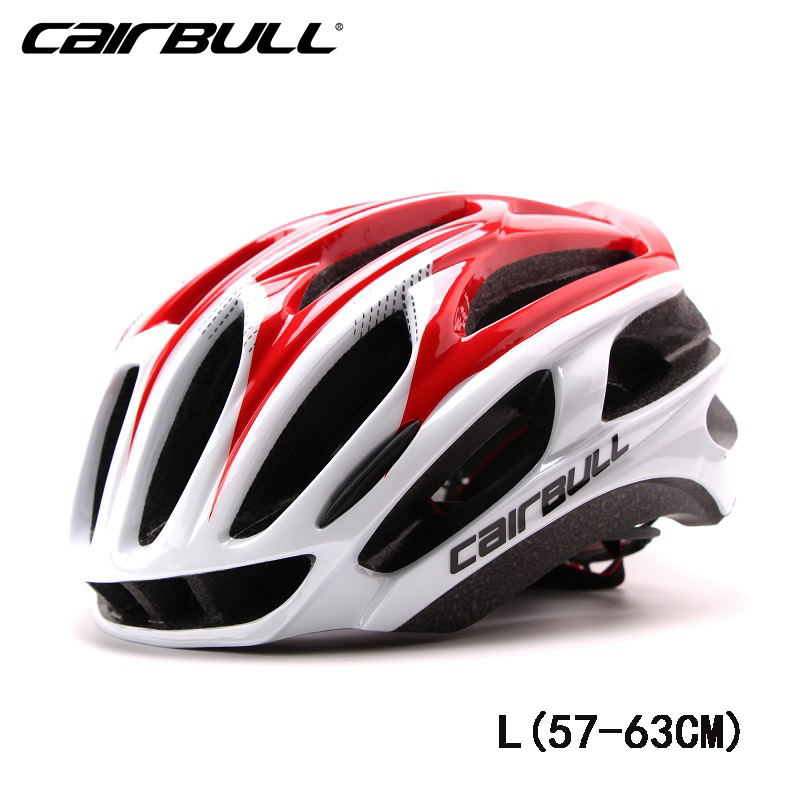 Casque de vélo CAIRBULL vélo ultraléger doux EPS casque de vélo intégralement moulé casco bicicleta casquette de sécurité avec lumière: Bourgogne