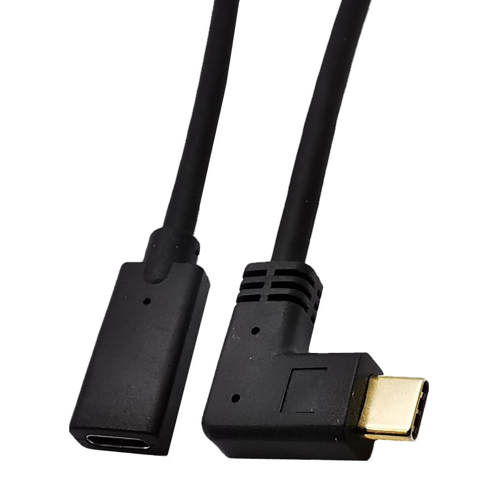 100W PD 5A typ C męski na żeński przedłużacz kabel 4K @ 60Hz USB-C USB3.1 Gen 2 10 gb/s przewód przedłużający dla Macbook Pro konsoli nintendo Switch: 1.8m / Left Right