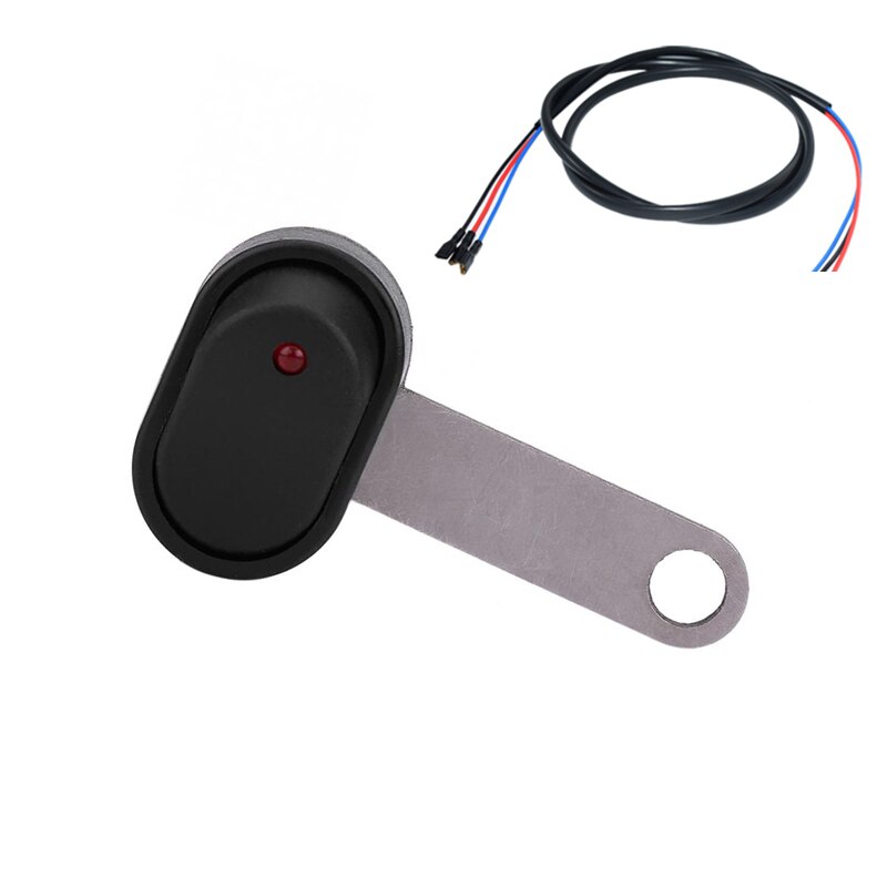 Universal Motorcycle Switch Scooter Headlight Horn Fog Light Mount Waterproof ON OFF Control Handlebar Switch with Indicator: B and Cable