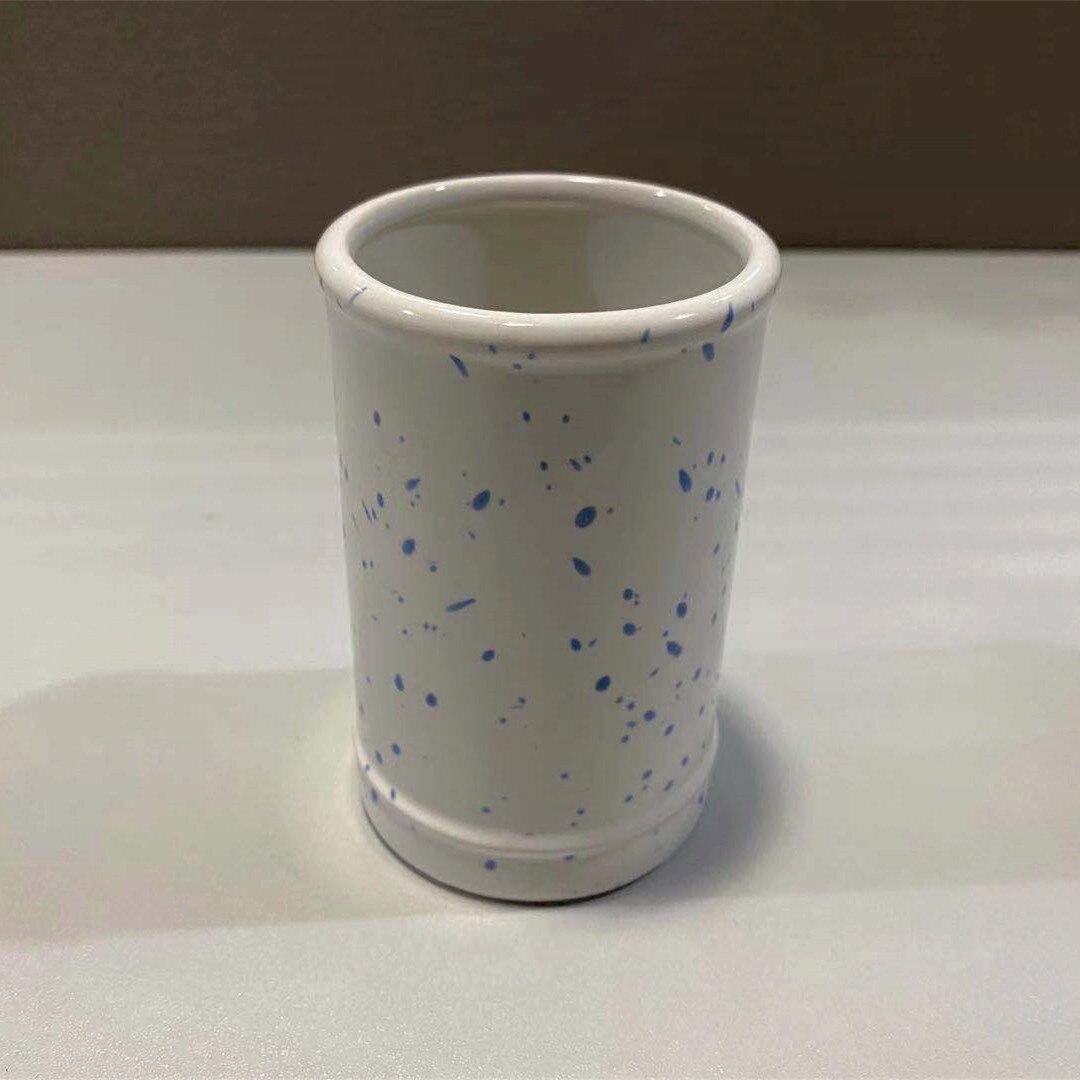 Bathroom Set, Sanitary Ware Set, Ceramic Lotion Hand Sanitizer, Bottled Mouthwash Cup, Soap Dish Three-piece Set: Cup