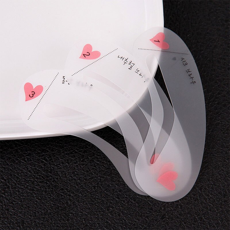 3/6Pcs Herbruikbare Wenkbrauw Stencils Diy Beauty Grooming Wenkbrauw Sjabloon Card Makeup Extra Accessoires Brow Diy Gereedschap