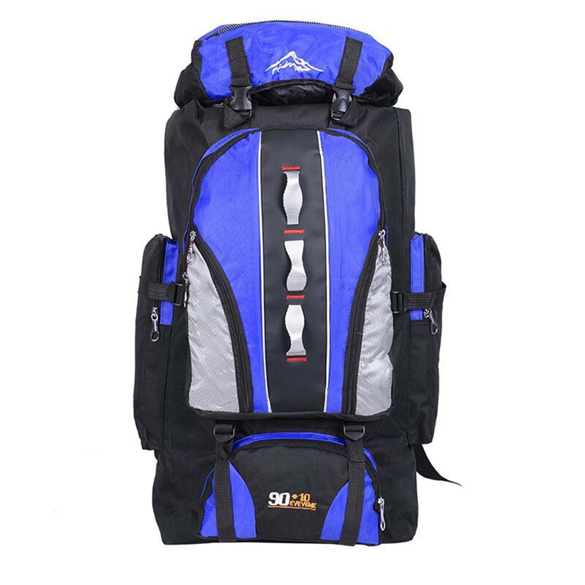100L Waterproof Climbing Backpack Rucksack Outdoor Sports Bag Travel Backpack Camping Hiking Backpack Women Trekking Bag For Men: Blue