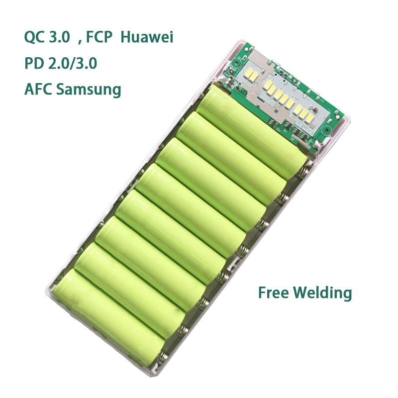 Free Welding QC 3.0 FCP Fast Charge Mobile Power Bank DIY kits IP5328 Table Lamp GF-8V PE Quick Charger 5V 9V 12V 2A Powerbank