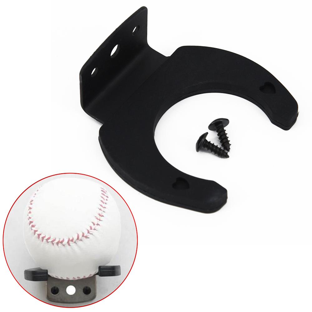 1 Set Black Baseball Bat Display Hanger Holder Wall Mount Rack Stand Met Montage Kit Installeren