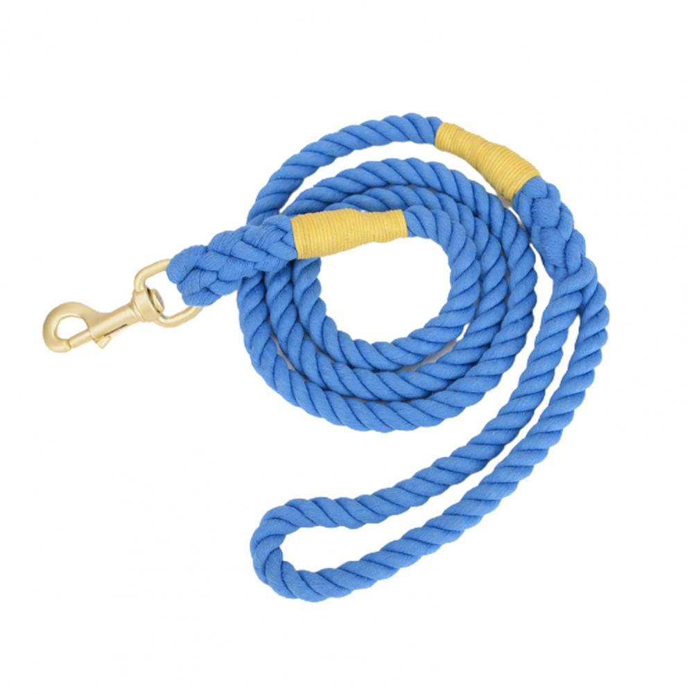 Pet Traction Rope Eco-friendly Dog Strap Woven Anti-scape Long-lasting Walking Dog Leash Rope: Royal Blue