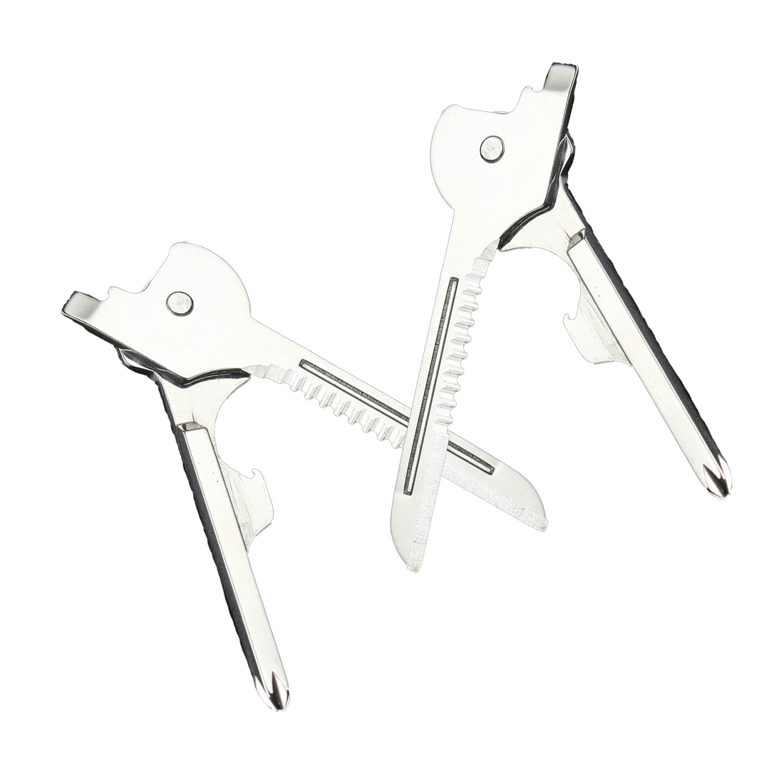 6 In 1 Nuttig Mes Praktische Zwitserse Utility Key Outdoor Schroevendraaier Flesopener Sleutelhanger Camping Wandelen Tool