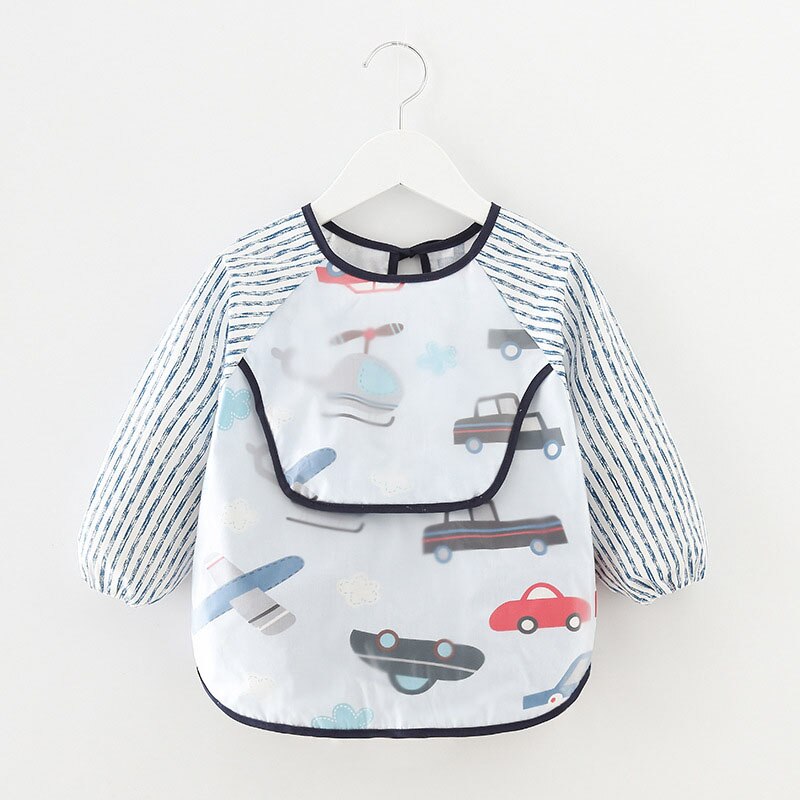 Bavoirs imperméables à manches longues pour bébé, mignon, imprimé lapin, dessin animé, tablier d'alimentation pour enfant en bas âge, fille et garçon