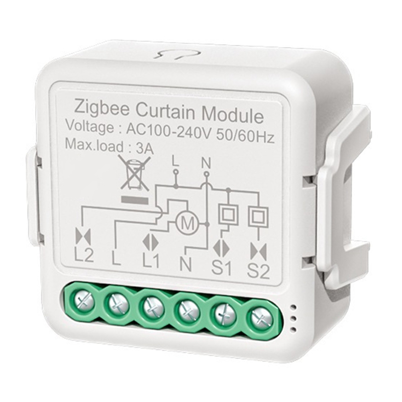 Módulo de interruptor inteligente Zigbee 3,0 para persiana enrollable, módulo de control de persianas motorizadas DIY, compatible con Smart Home, Tuya, Alexa y Google: Default Title