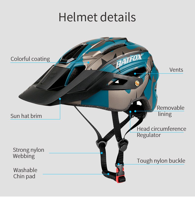 Orange cycling helmet MTB Large brim mountain bike ultralight bicycle helmet Men Women Casco Ciclismo Bicicleta MTB helmets