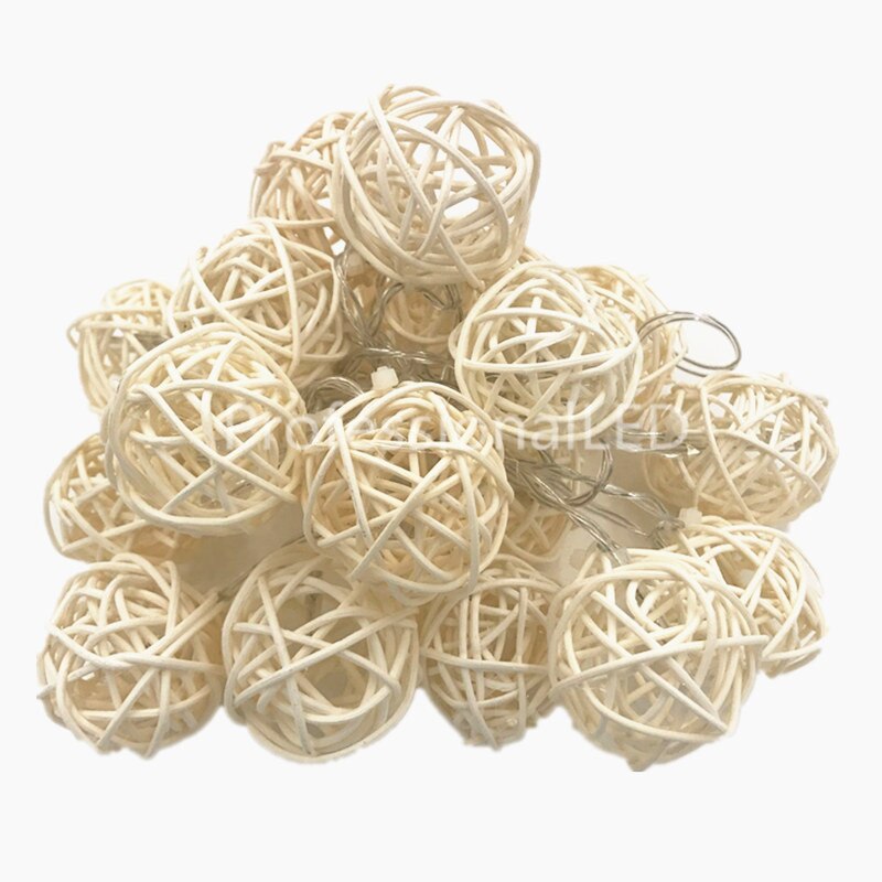 2m råtnende ball usb 5v 20 ledet-strengs lys varm hvit fe lys lys til fest jul bryllup hjemmedekorasjon