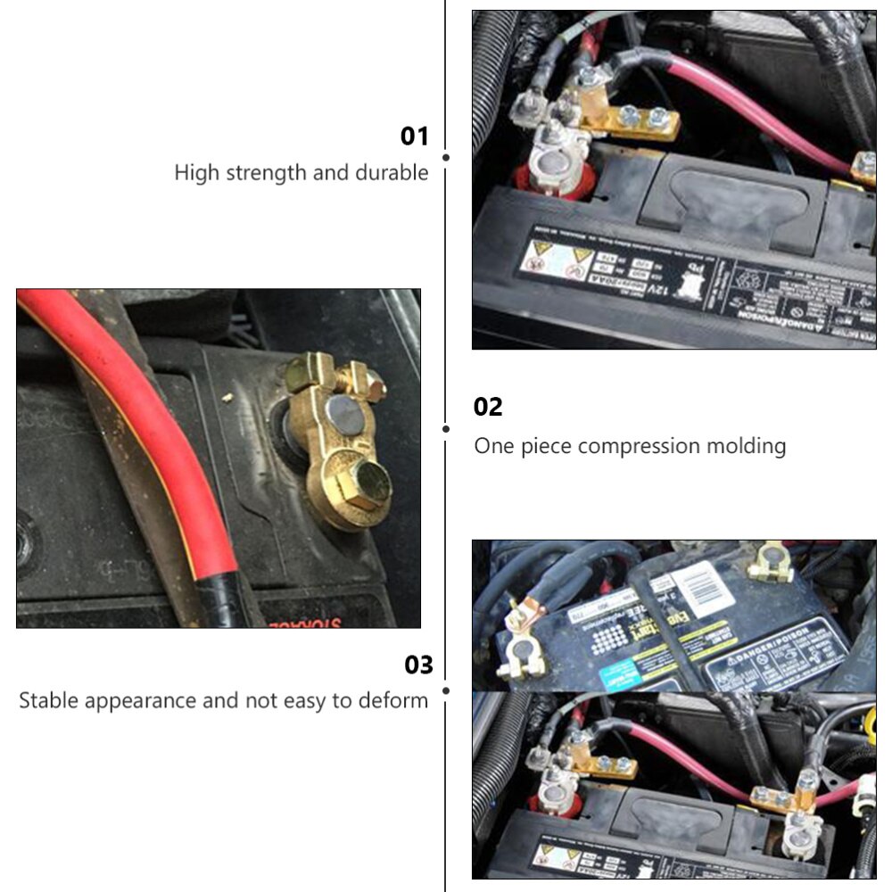 8Pcs Battery Clip Portable Practical Useful Battery Terminal Battery Holder Storage Battery Clip for Car