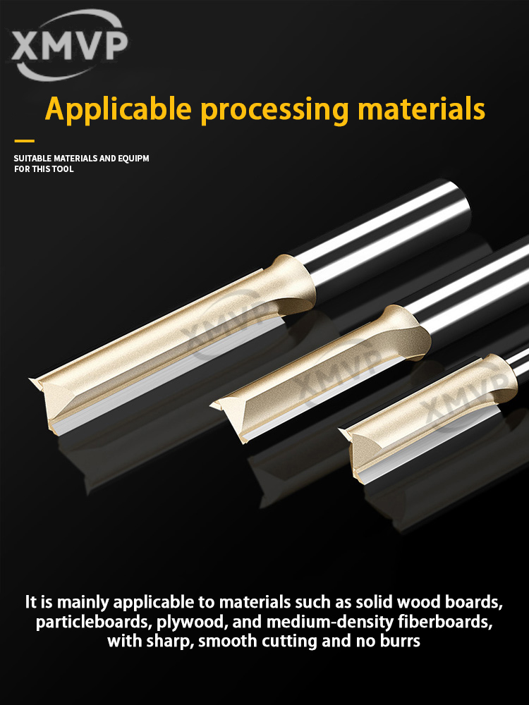 Fresa para carpintería con cuchillo recto de doble filo extendido, cabezal de herramienta para máquina de grabado y recorte, máquina de torno