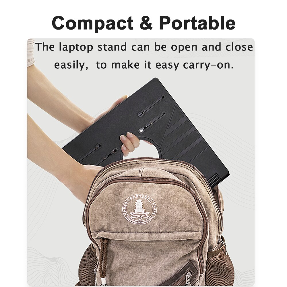 Adjustable Laptop Stand Foldable Base Holder For Macbook Computer iPad Notebook Support Notebook Stand With Phone Holder