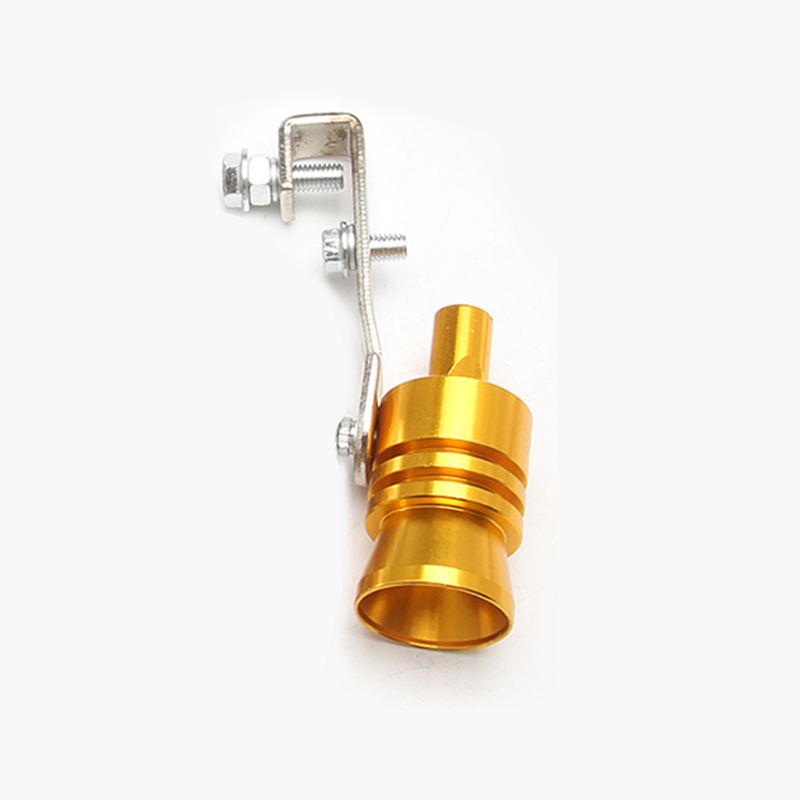 XL Universal Car Turbo Whistle Motorcycle Refitting Turbo Whistle Exhaust Pipe Sound Turbo Tail Auto Car Blow-off Valve Whistle: Gold L