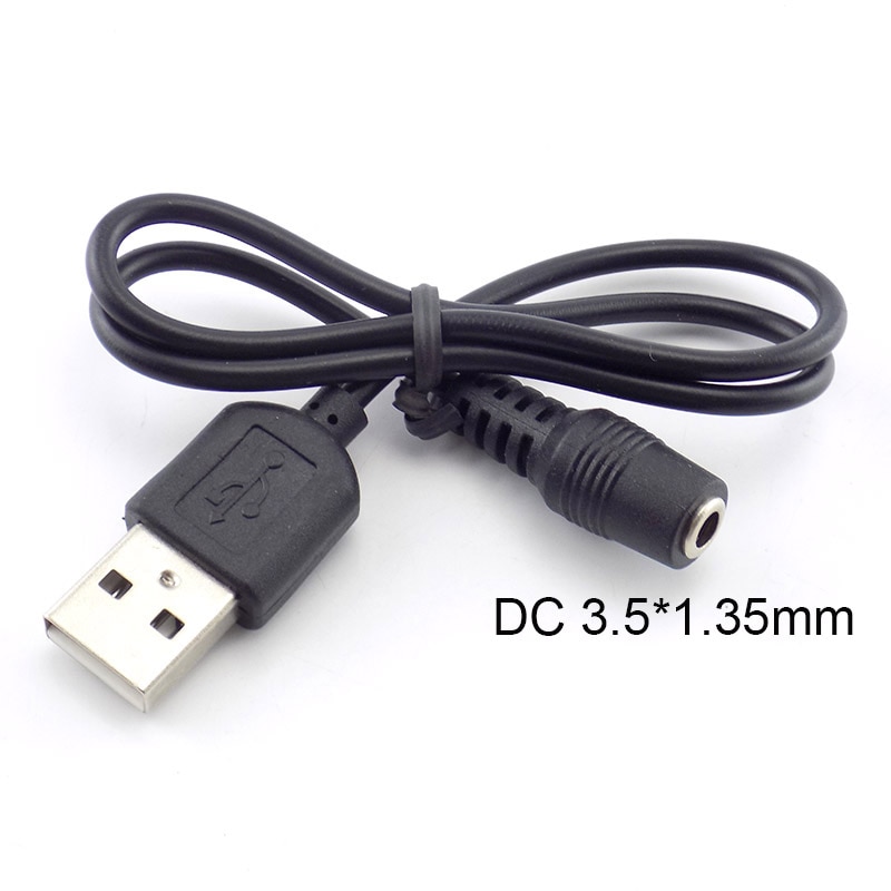 DC weiblich Energie-Jack zu USB A Stecker 3,5mm x 1,35mm Stecker Verlängerung Linie Kabel Für Fass stecker Energie Kabel USB 2,0 Männlich