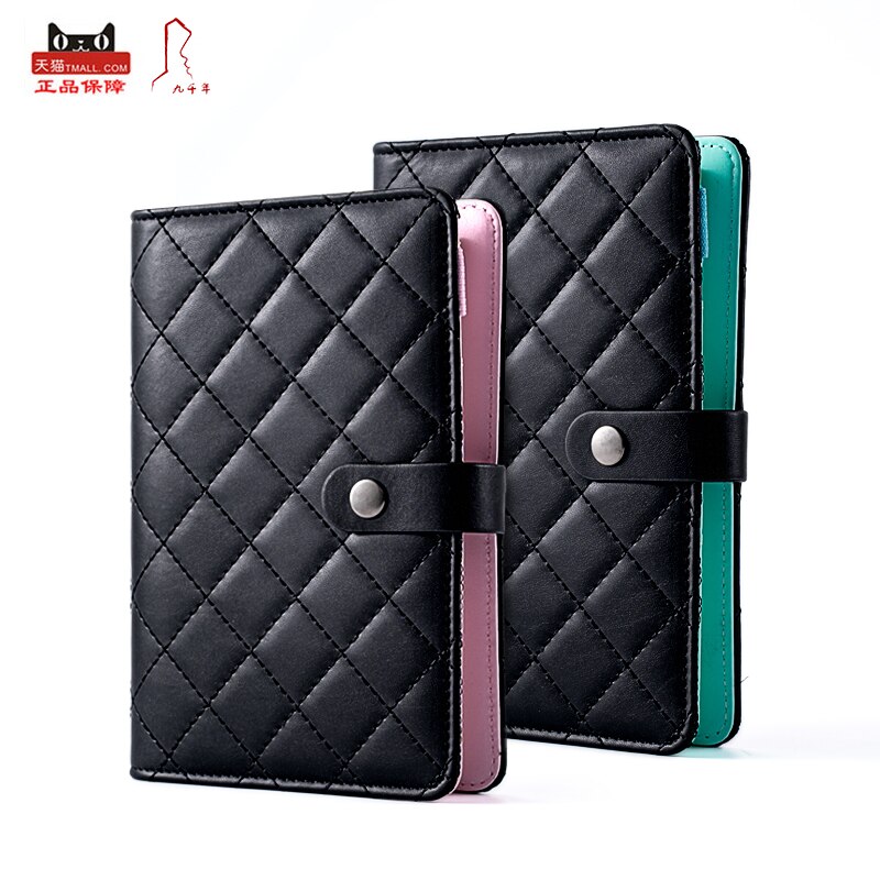 A6 Dialy Note Book,School Office Supplies Binder Diary Pocket Filler Planner Diamond Checkered Dupe Agenda