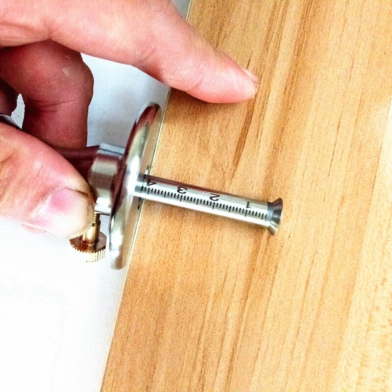 Stainless Steel Woodworking Scribe Marking Gauge Ruler Scriber Carpenter Tool