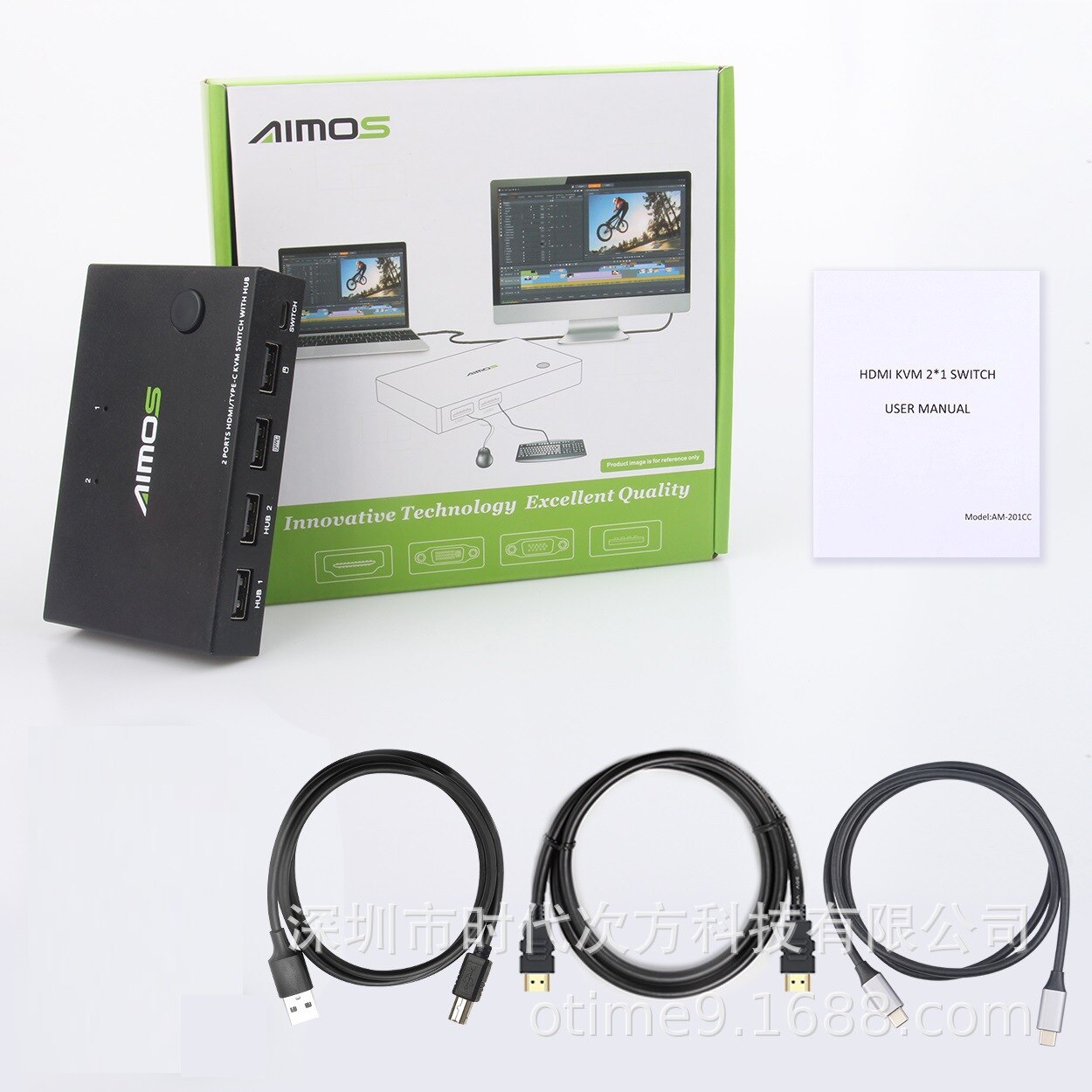 KVM Switcher 4K 2 in 1 out KVM Switcher Keyboard Mouse USB Shared Display Synchronization Controller USB KVM Switch