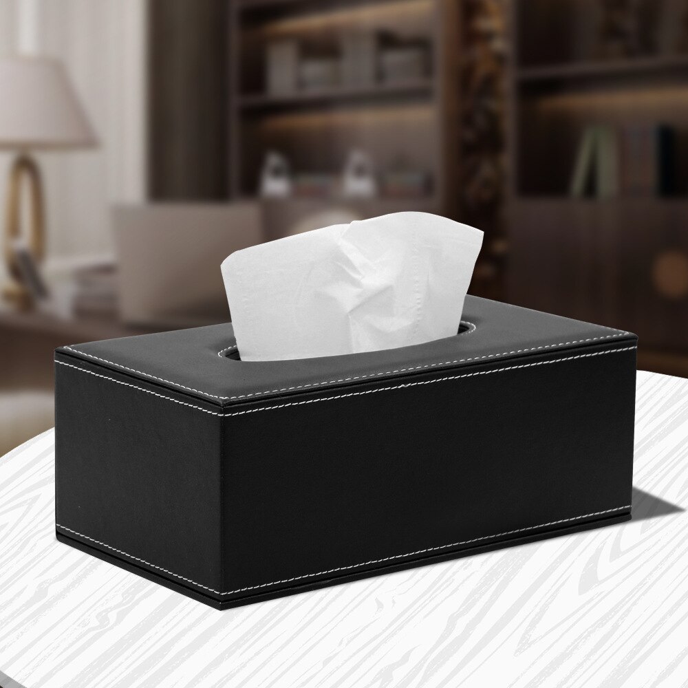 Europese Lederen Home Hotel Business Tissue Doos Vierkante Tissue Papier Organizer Box Servet Houder Opbergdoos