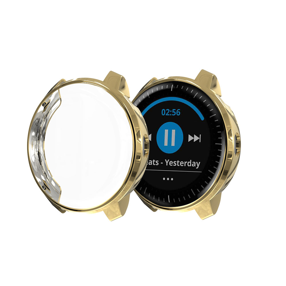 Clever Uhr fallen Für Garmin vivoactive 3 Volle Schutz TPU fallen Für Garmin vivoactive3 Bildschirm Schutz für vivoactive 3: Gold