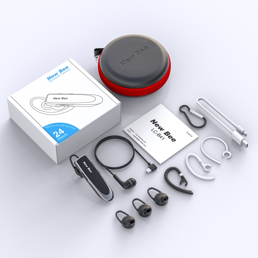 Bee – écouteurs sans fil V5.0, mains libres, 24h d&#39;autonomie, avec micro antibruit, pour iPhone et xiaomi,
