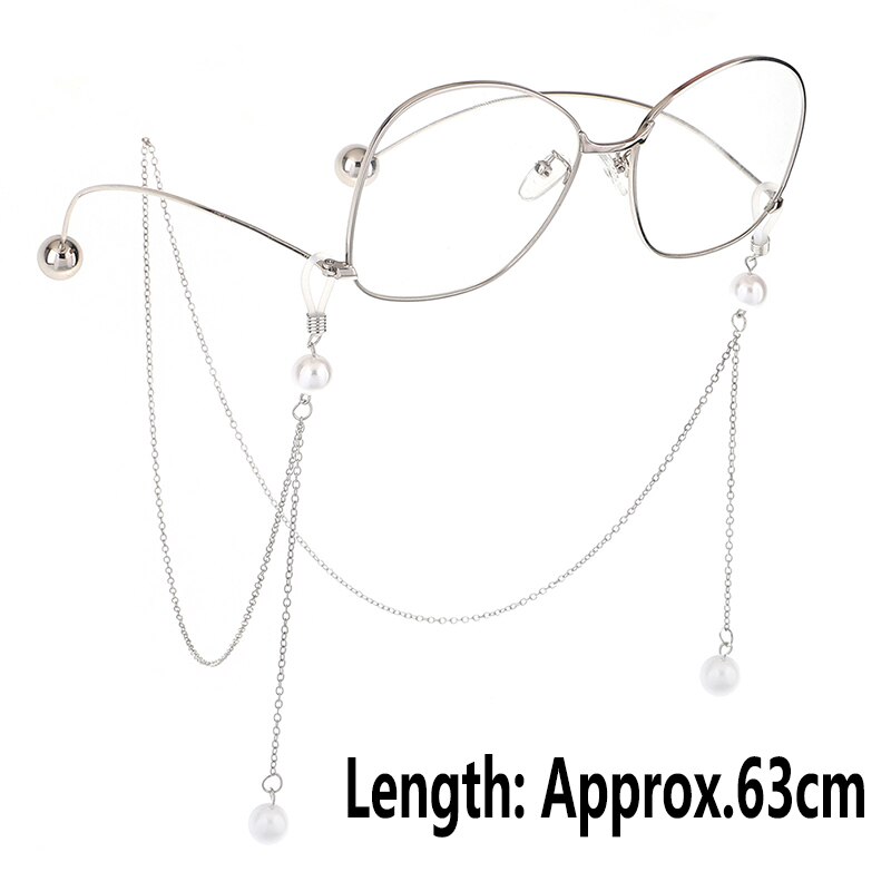 Metal Glass Chains Eyewears Sunglasses 62cm Reading Glasses Chain Cord Holder Neck Strap Rope Women's Eyewear Accessories: 14