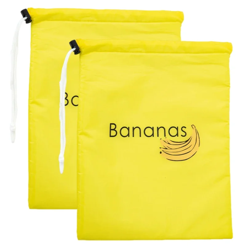 1/2pcs Banana Bundle Pocket Reusable Food Preservation Bag Vegetable Fruit Storage Bag Insulated And Shock-proof Shopping Pocket: light yellow