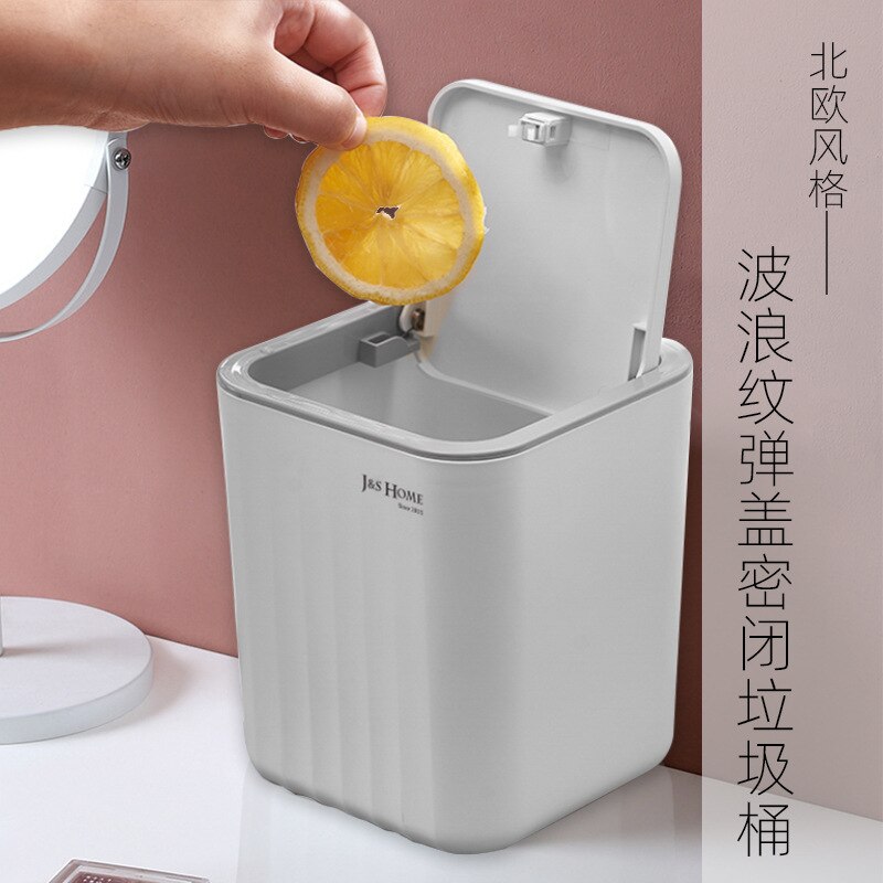 Desktop Mini Car Table Bin Trash Bucket Xiaomi Can Office Kitchen Zero Waste Recycling Buckets Tools Storage Cubes for Garbage