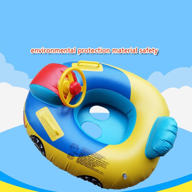 Cartoon Zomer Kinderen Zwemmen Seat Zuigeling Babyzitje Opblaasbare Auto Rit Boot Boei Seat Ring Speelgoed Outdoor Activiteiten Donut