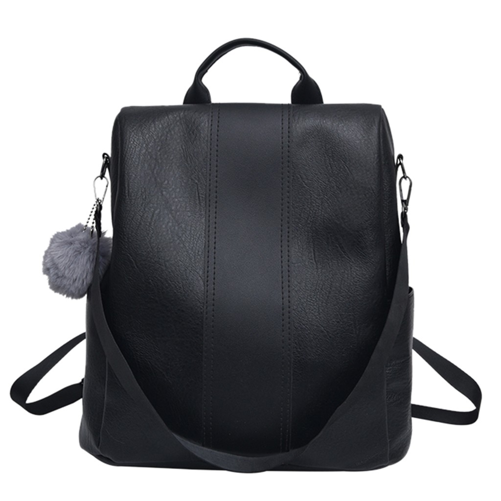 Dames Leren Rugzak - Anti-diefstal Rugzak - Schooltas - 20-35L Inhoud