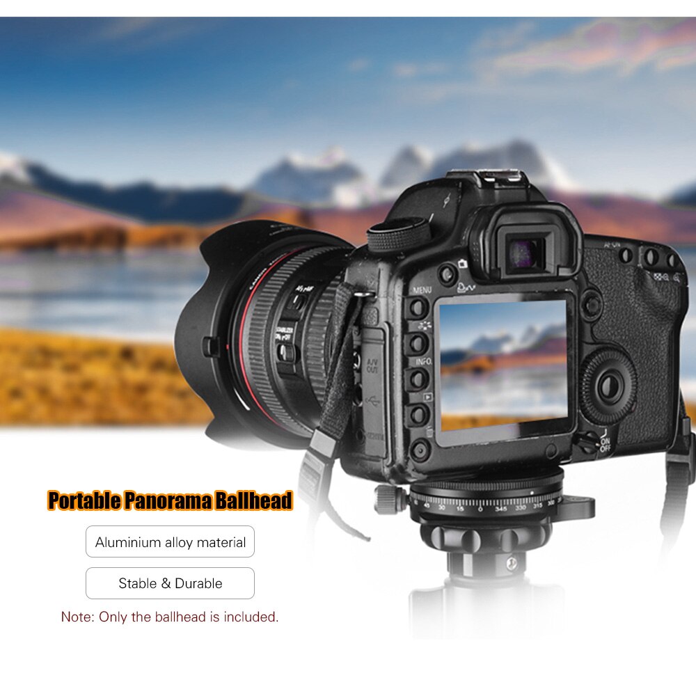 Caméra rotule rotule trépied tête 360 rotatif panoramique caméra connecteur adaptateur + 1/4 pouce vis pour monopodes caméra DSLR