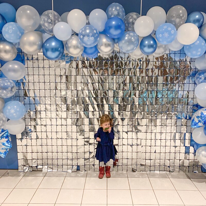 2 Stks/partij Bruiloft Decoratie Kleine Vierkante Bachelorette Party Achtergronden Verjaardagsfeestje Decoraties Muur Achtergrond Gordijn