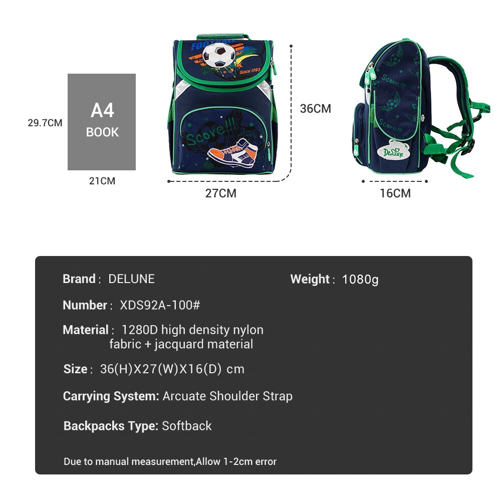 Neue freundlicher Orthopädische Schule Tasche für freundlicher Jungen FußBall Rucksack Schulranzen Mochila Infantil Primäbetreffend Schule Rucksäcke