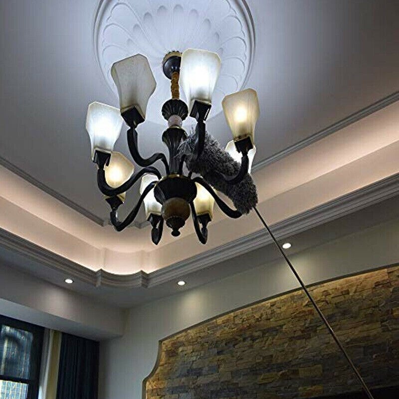 Best Extendable Microfiber Telescopic Handle Duster Dust Cleaner Flexible Home Cleaning Brush XH8Z