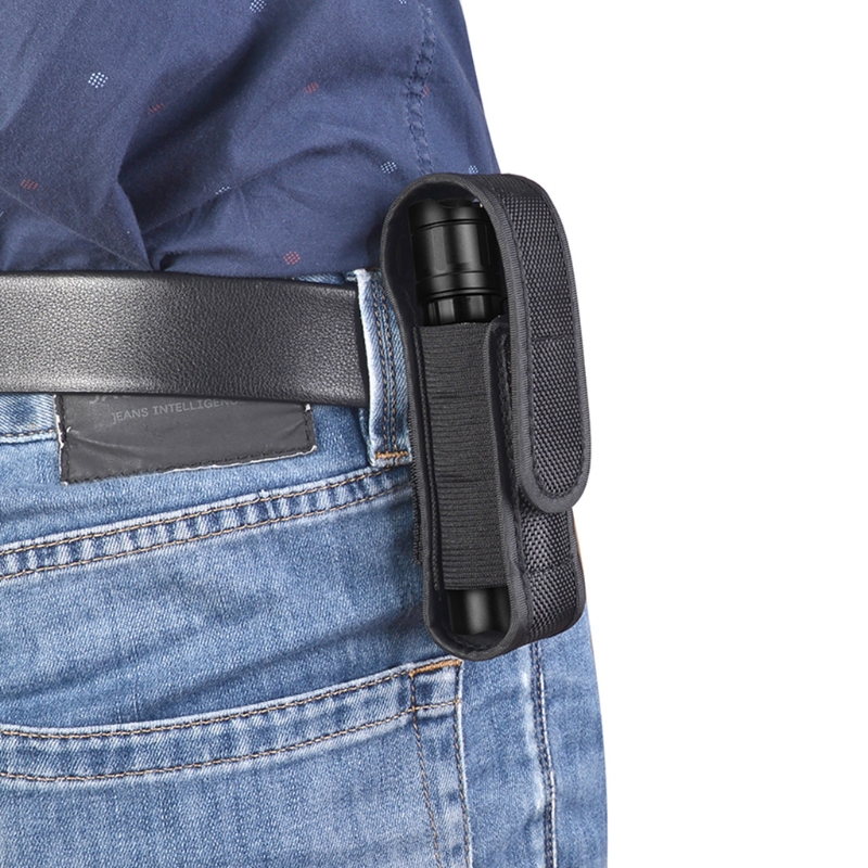 Universele Nylon Riem Zaklamp Houder Holster Bag Pouch Voor Fenix UC30 UC35 E35 3 &quot;-5&quot; 18650 Mini zaklamp Torchlight M24 22