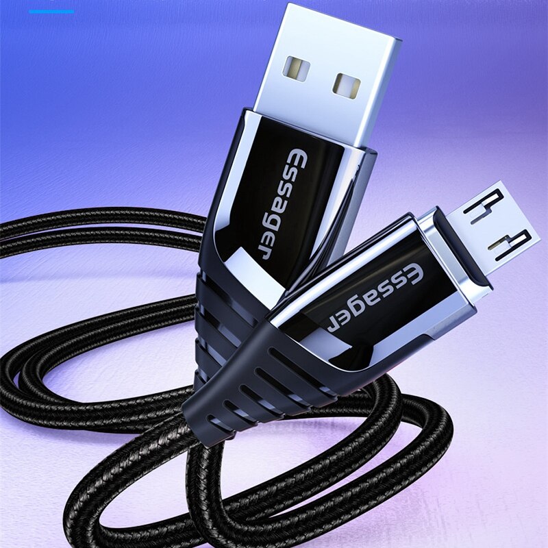 Cable magnético Micro USB para cargador de Samsung, Cable de carga rápida USB