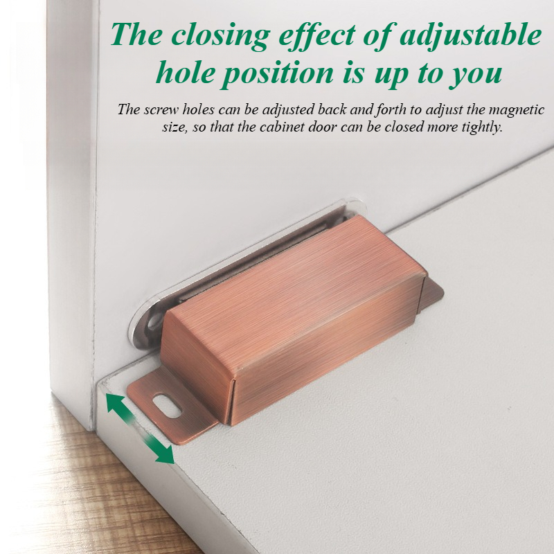 1 stk. magnetlås til køkkenskabslåger i rustfrit stål til tv-bord, skab og andre møbler, skuffedør