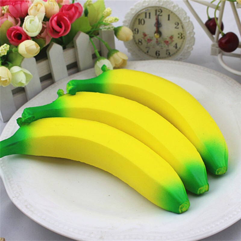 Brand Squash Anti-stress Toy Slow Rising Squishy Banana Wrist Hand Pad Rest Kid Toy Charm Home Decoration Cute Squish25