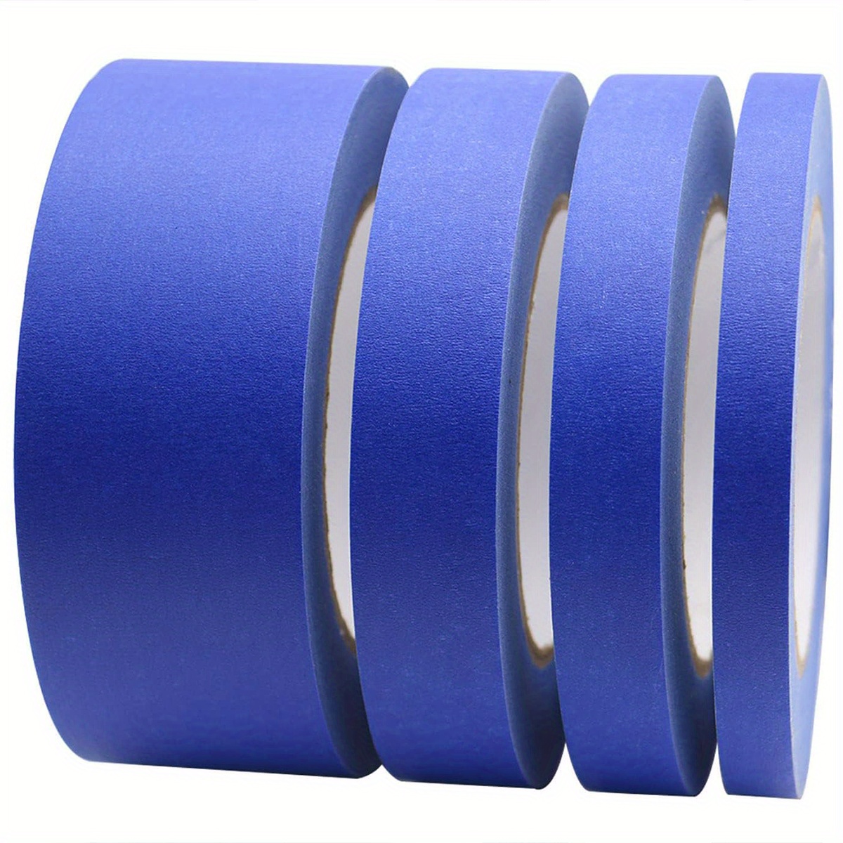 Ruban de peintre bleu, 1/2 pouces, 3/4 pouces, 1 pouce, 2 pouces, ruban de masquage de peinture multi-tailles, ruban en papier à libération propre pour la maison: Orange