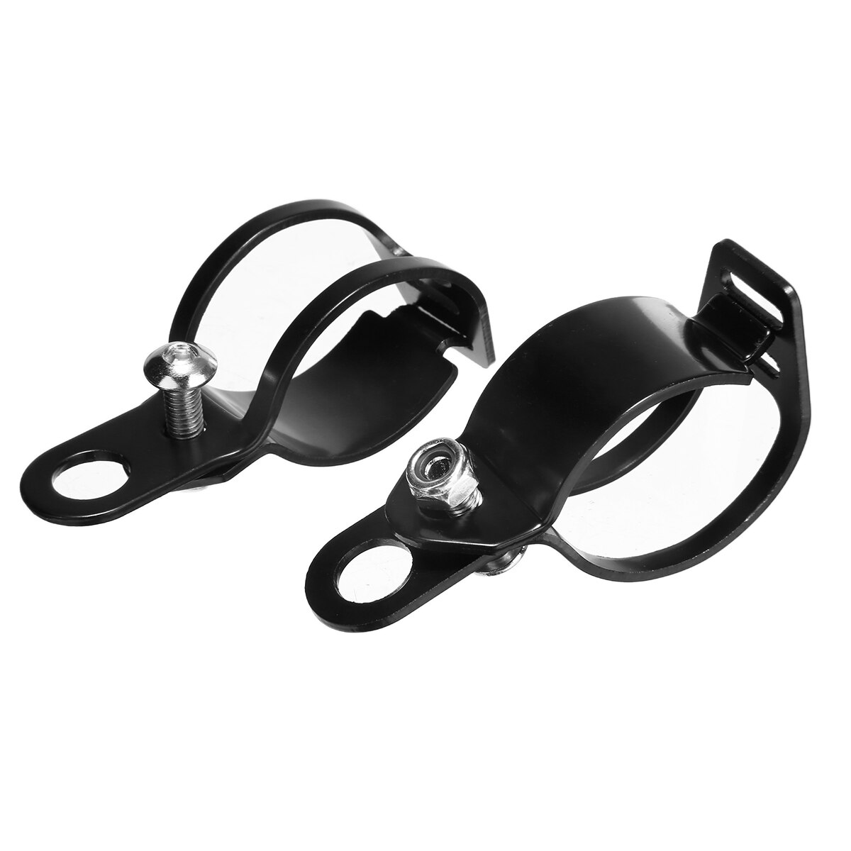 Clignotant noir pour Moto, support réglable, support clignotant 33-43mm, pince de montage pour fourche, 2 pièces