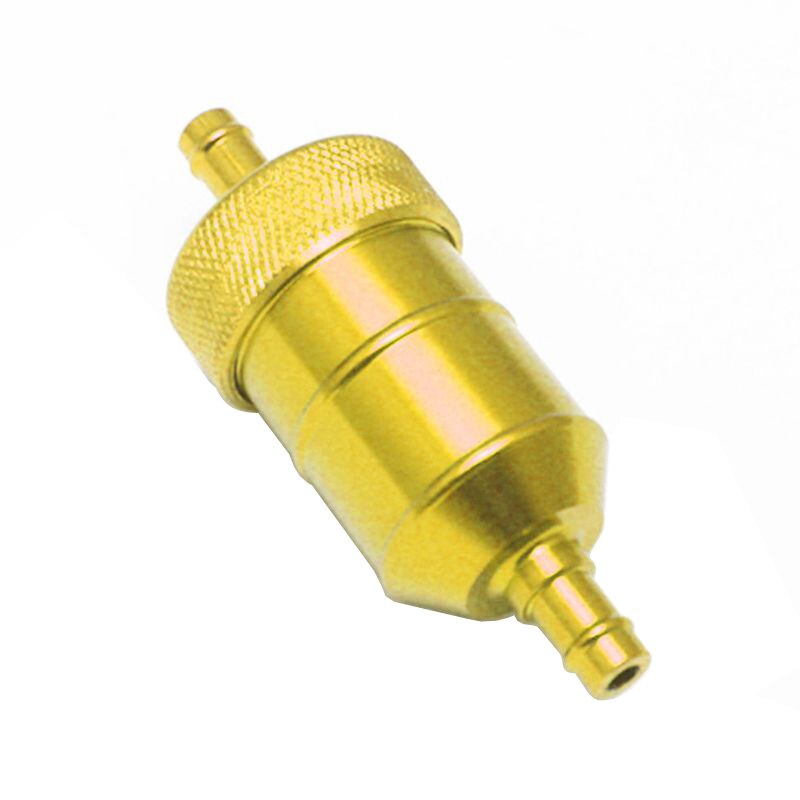 Filtro Universal de combustible y Gas para motocicleta, limpiador de gasolina, Dirt Bike, ATV, Quad, 5 colores, 8mm: gold