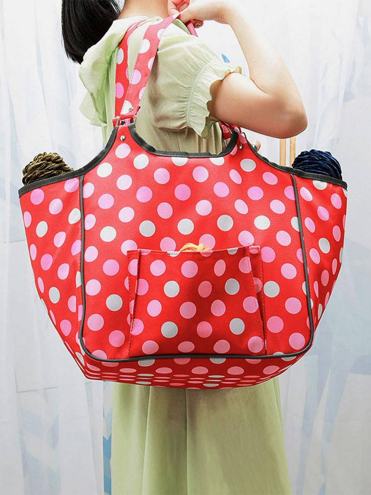 Knitting Bag Portable Handcrafted Yarn Storage Tote Yarn Needles Organizer Supplies Beautifully Handcrafted Easy To Carry