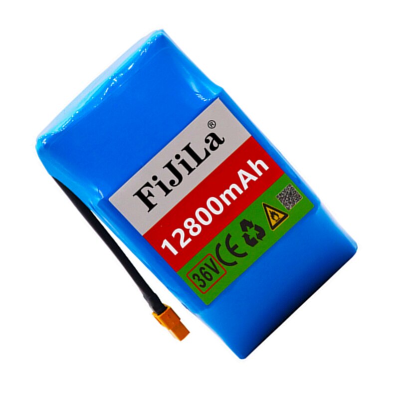 100% 10S2P 36v rechargeable lithium-ion battery 12800 mAh 12.8AH battery pack for self-suction hoverboard unicycle