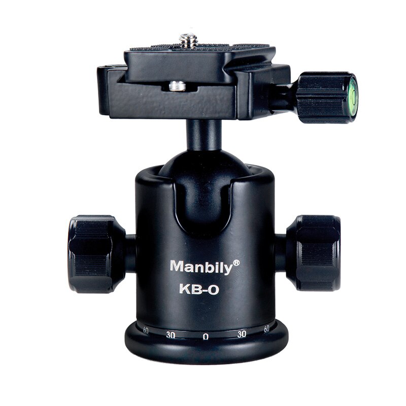 Manbily Tripod Head KB-0 Aluminum Camera Ball Head Tripod Head Panoramic Sliding Rail accessories