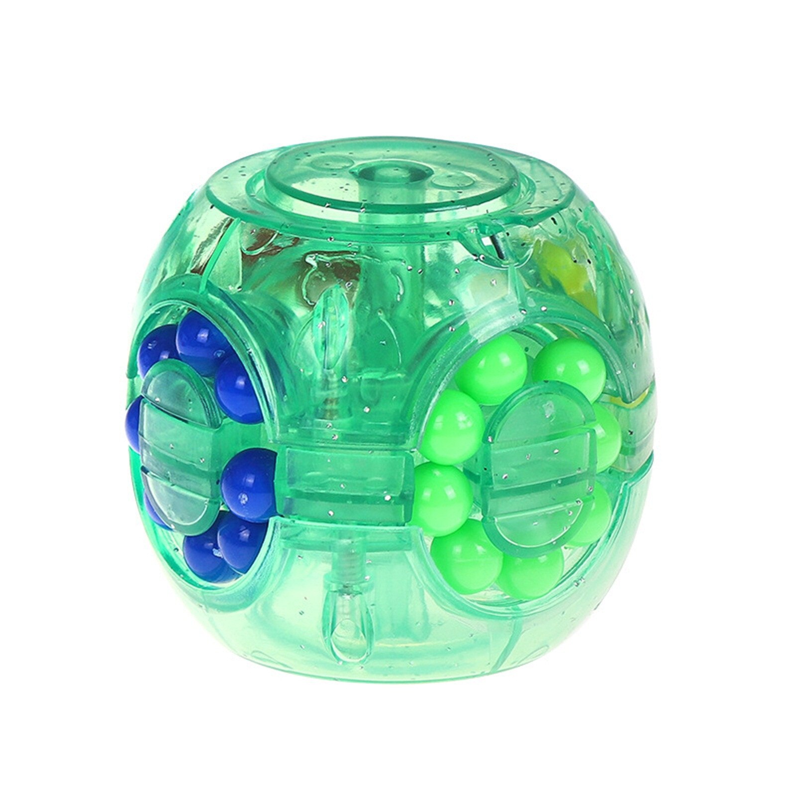 Develop Intelligence Hamburg Cube Toy Hamburg Stress Spin Fingertip Gyroscope Intellectual Decompression Stress Relief Toys#p4: green