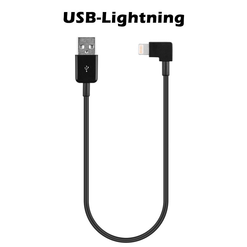 Handheld Gimbal Stabilizer Charging Cable For DJI OSMO Mobile 2 3 4 31CM USB Elbow Charger Date Cable Connect Wire Accessories: Glod