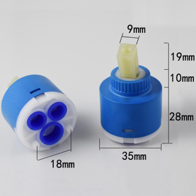 Kraanhandvat Handvat Schotel Wastafel Doucheschakelaar Wijzerplaat Warm en koud water 40 mm Spoelreparatieonderdelen bad- en douchekranen: plum