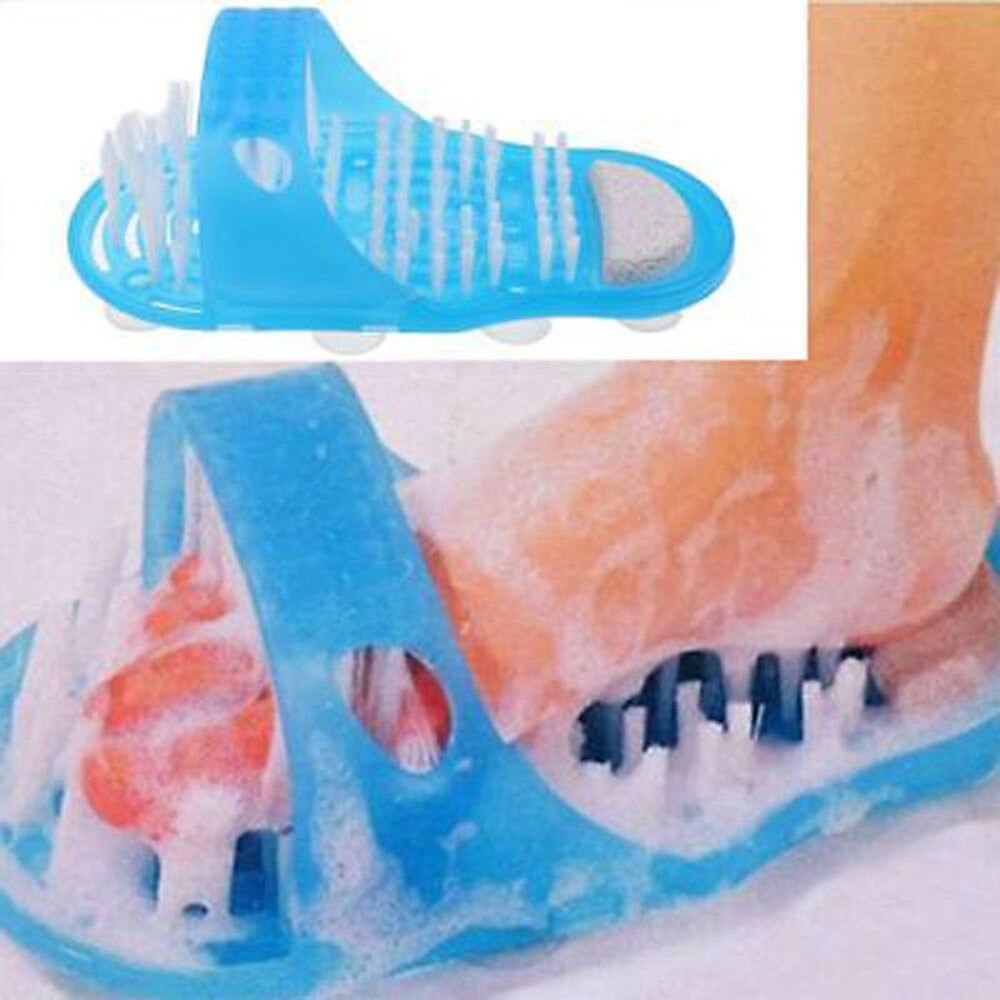 Plastic Bad Douche Voeten Massage Slippers Voet Borstel Verwijderen Dode Huid Massage Slipper Voet Scrubber Foot Care Tool