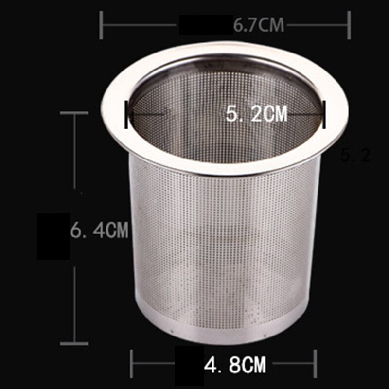 Stainless Steel Tea Filter Screen Teapot Leakage Net Coffee Cup Leakage Filter Screen Fruit Juice Soybean Milk Leakage