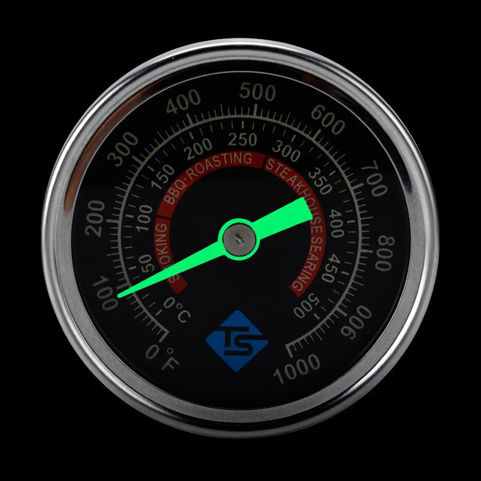 BBQ Grill Temperature Gauge Waterproof Large Face for Barbecue Charcoal Grill